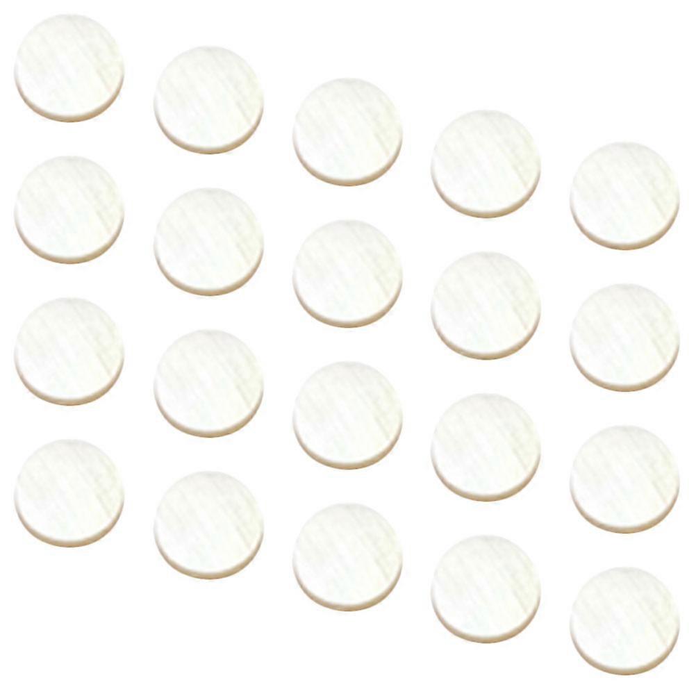 Shell Round Markers Dots for Guitar Ukulele Mandolin Banjo Decorative Accessory 0.5X0.5CM DIY Repair 20Pcs