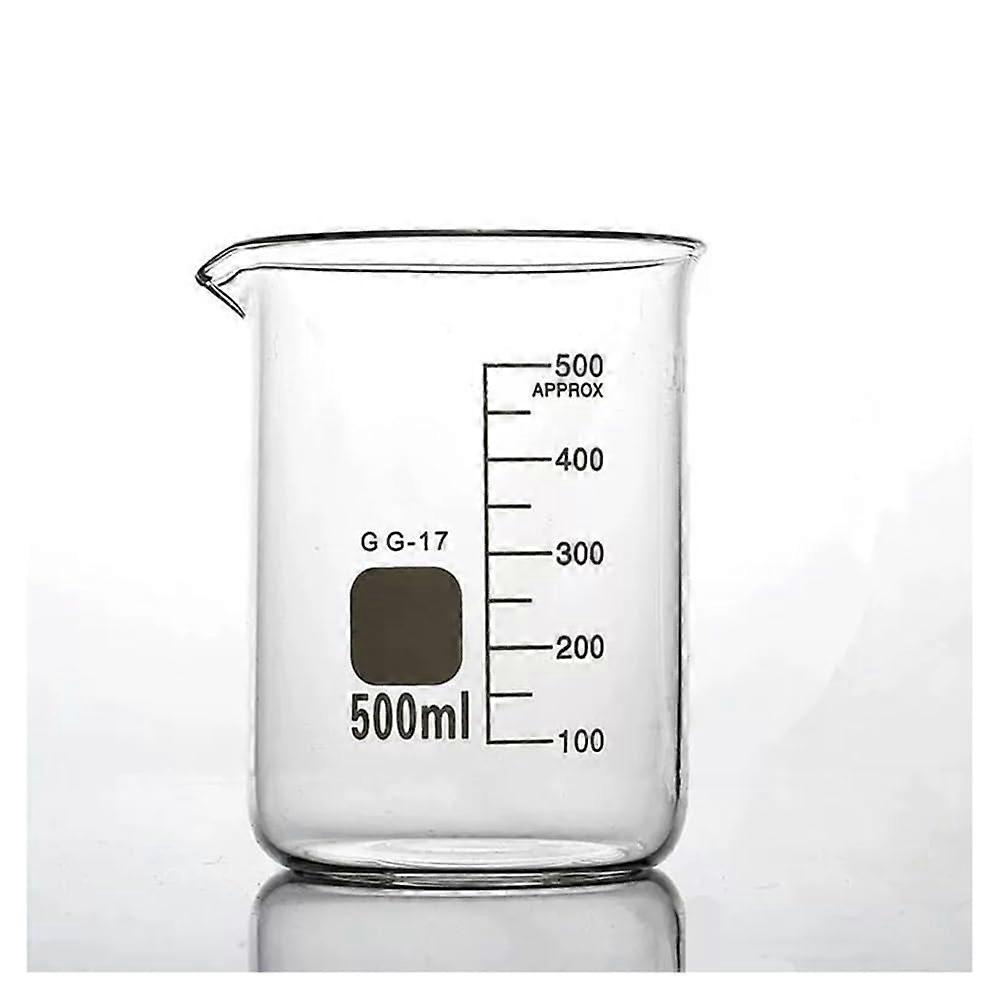 500ml 2PCS玻璃烧杯实验室玻璃烧杯