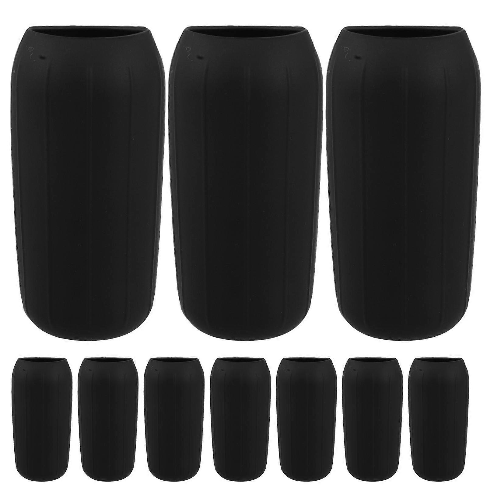 Reusable Elastic Empty Bottle Sleeves Silicone Covers For Travel Toiletries Versatile Use For Shampoo Conditioner Lotion 10Pcs