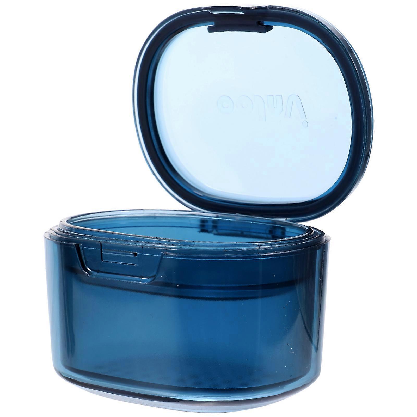 Orthodontic Denture Case Blue Pc with Breathable Design for Storage Use