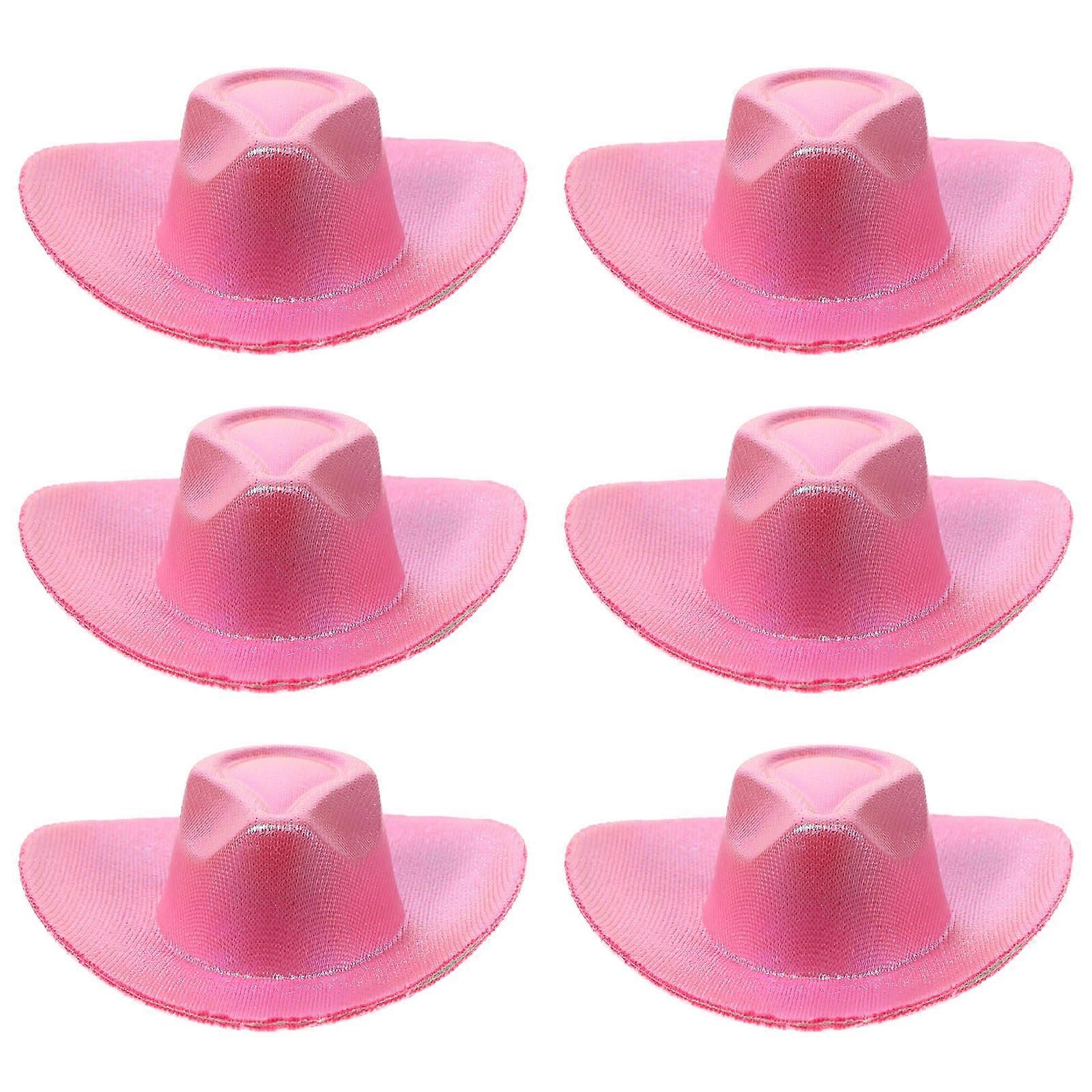 6pcs Miniature Doll House Hats Tiny Artificial Hats