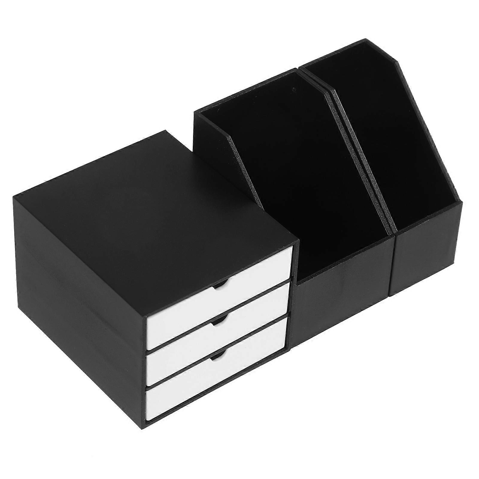 Dollhouse Miniature Organizer 1 Set Multifunctional Storage Box for Pretend Play Toy and Miniature Display