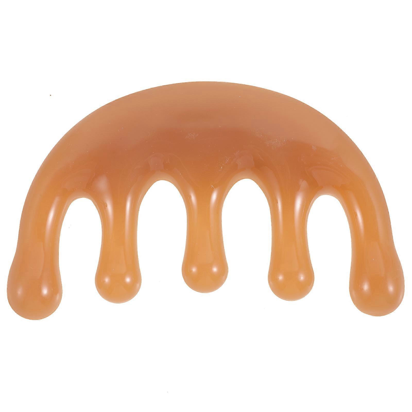 Multi Function Massage Comb Acupoint Stimulation Device Curved Wide Tooth Tool For Blood Circulation 1Pack