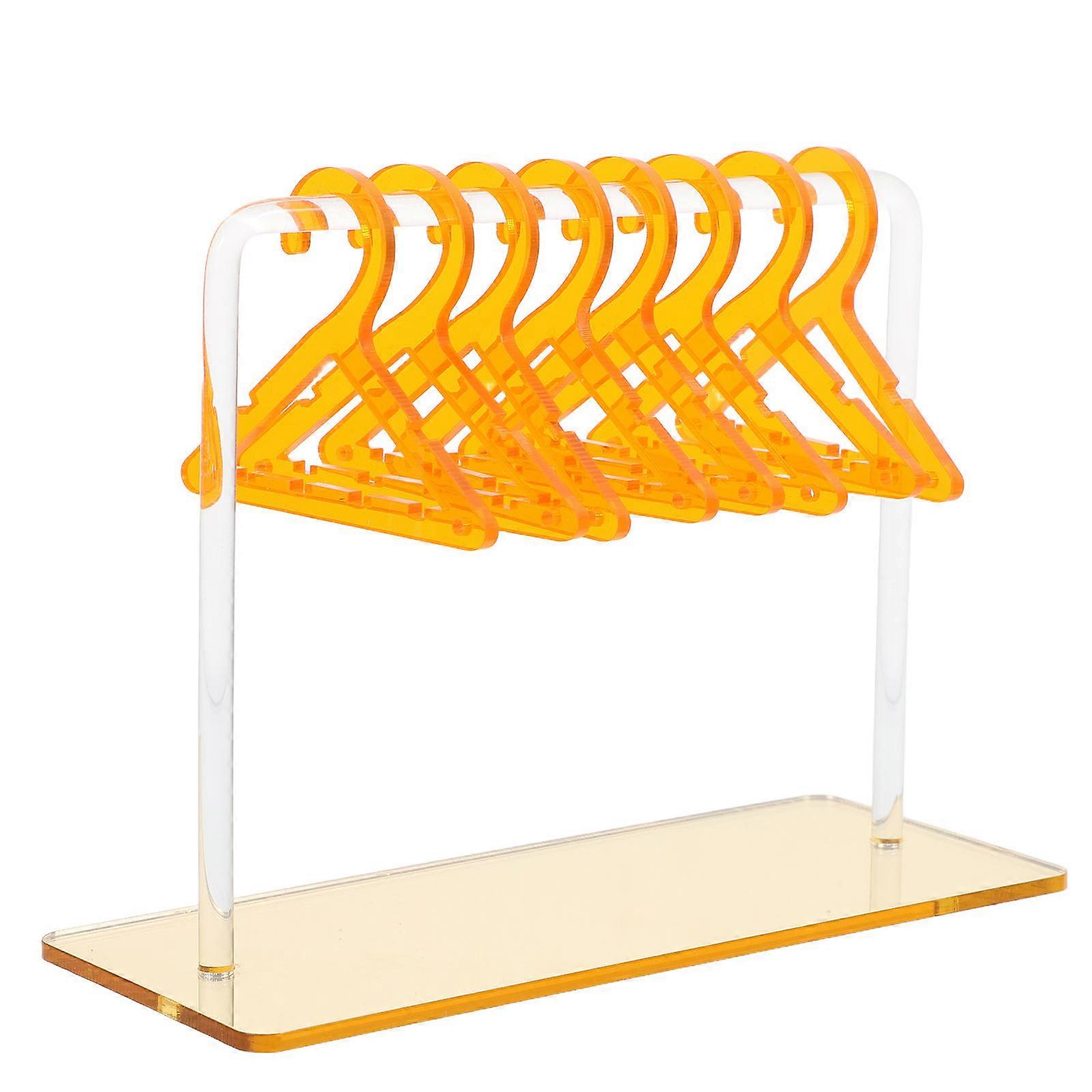 Golden Acrylic Jewelry Display Stand for Earrings and Bracelets Multifunctional Organizer with Spacesaving Design 6.3 x 4.7 inches