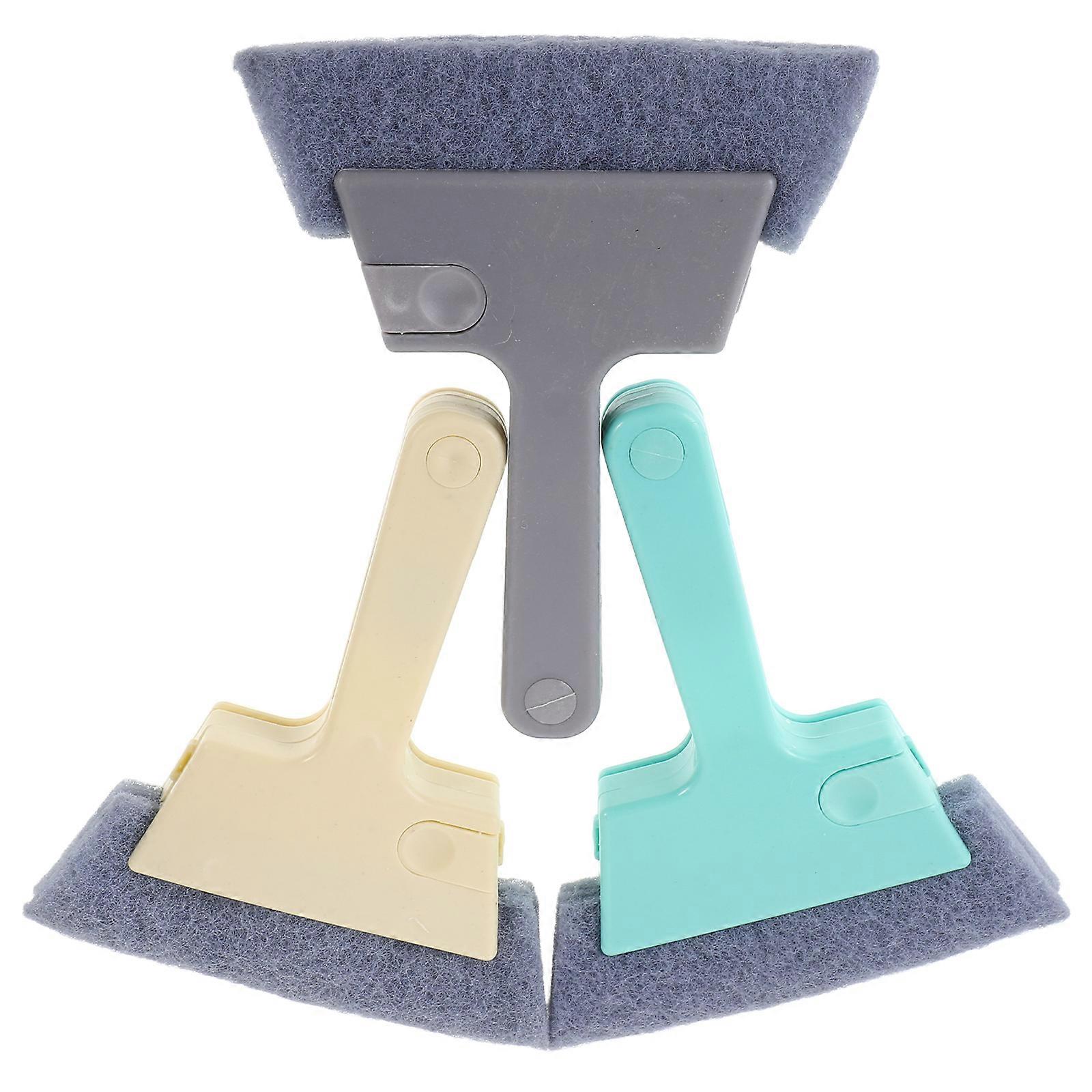 Corner Brush For Home Maintenance Floor Gap Cleaning Nordic Green Sponge Unique Brush Head Design 3Pcs