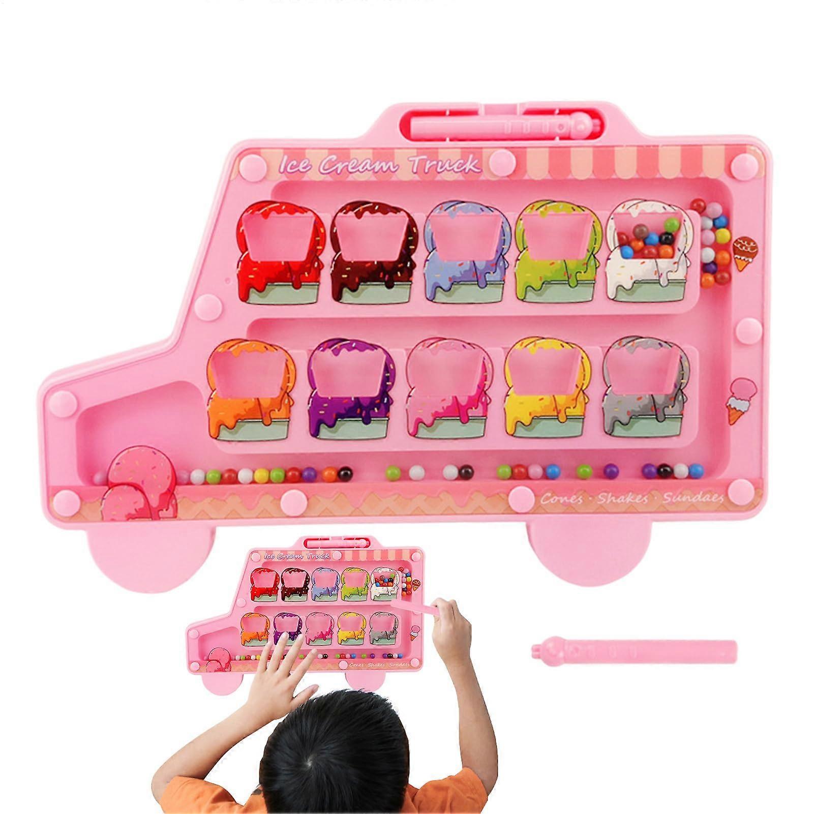 Magnetic Labyrinth, Colour Sorting Game for Children 26 Years for Fine Motor Skills