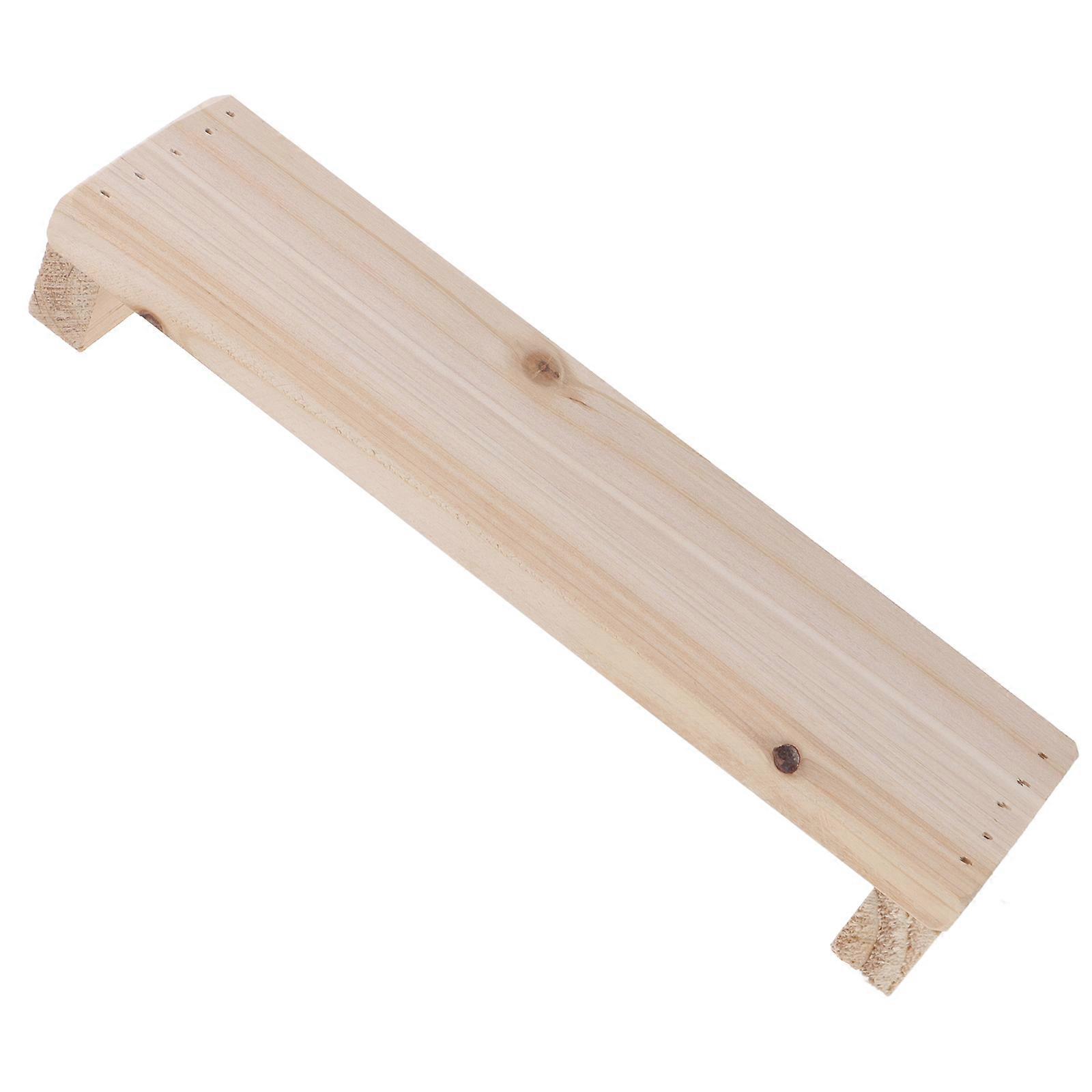 Wood Hand Support Wrist Rest for Drawing Calligraphy Pottery Making Ergonomic Beige 7.87 x 2.95