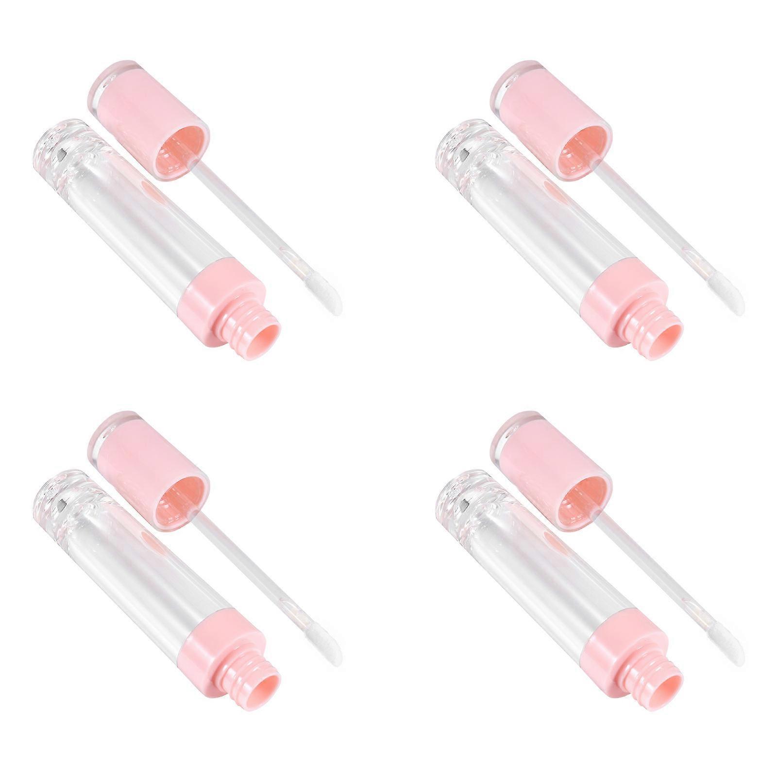 Reusable Lip Gloss Tube 4Pcs Safe For Use Compact Size 8ml Perfect For Girlfriend Gift During Travel