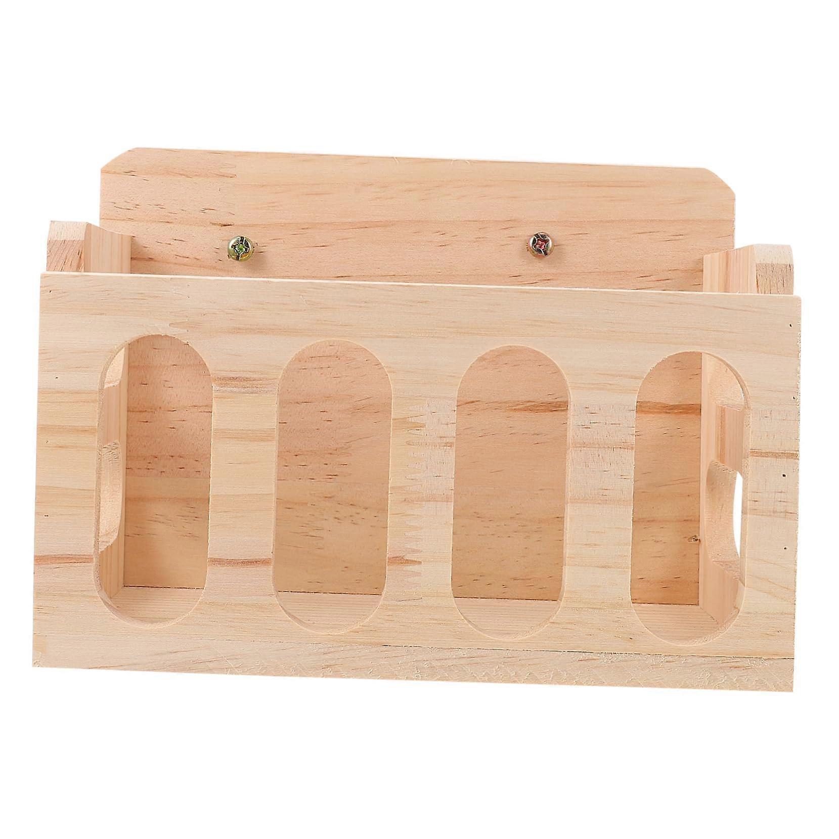 Wood Hay Feeder for Rabbits and Guinea Pigs Multifunctional Feeding Station with Minimal Hay Waste Durable and Safe for Small Animals for Cages