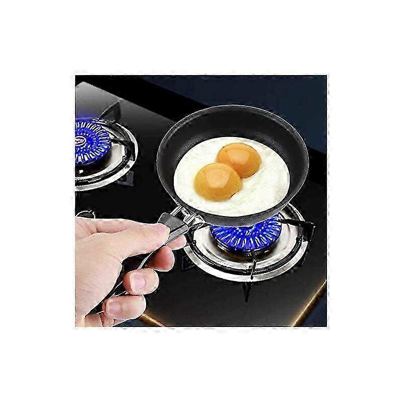 12cm Mini Non-Stick Frying Pan for Eggs & Pancakes - Ergonomic Handle Portable Round Blini Pan for Easy Cooking & Breakfast
