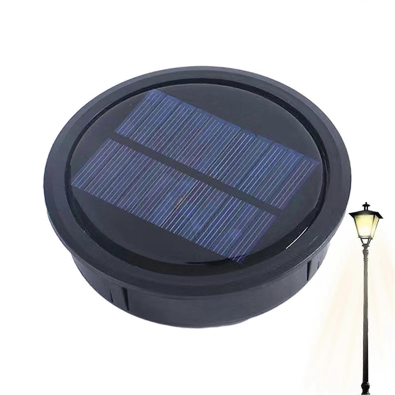 Solar Lights Replacement Top LED Bulbs For Hanging Lanterns, Solar Panel Lid Replacement Part For LED Solar Lights Large