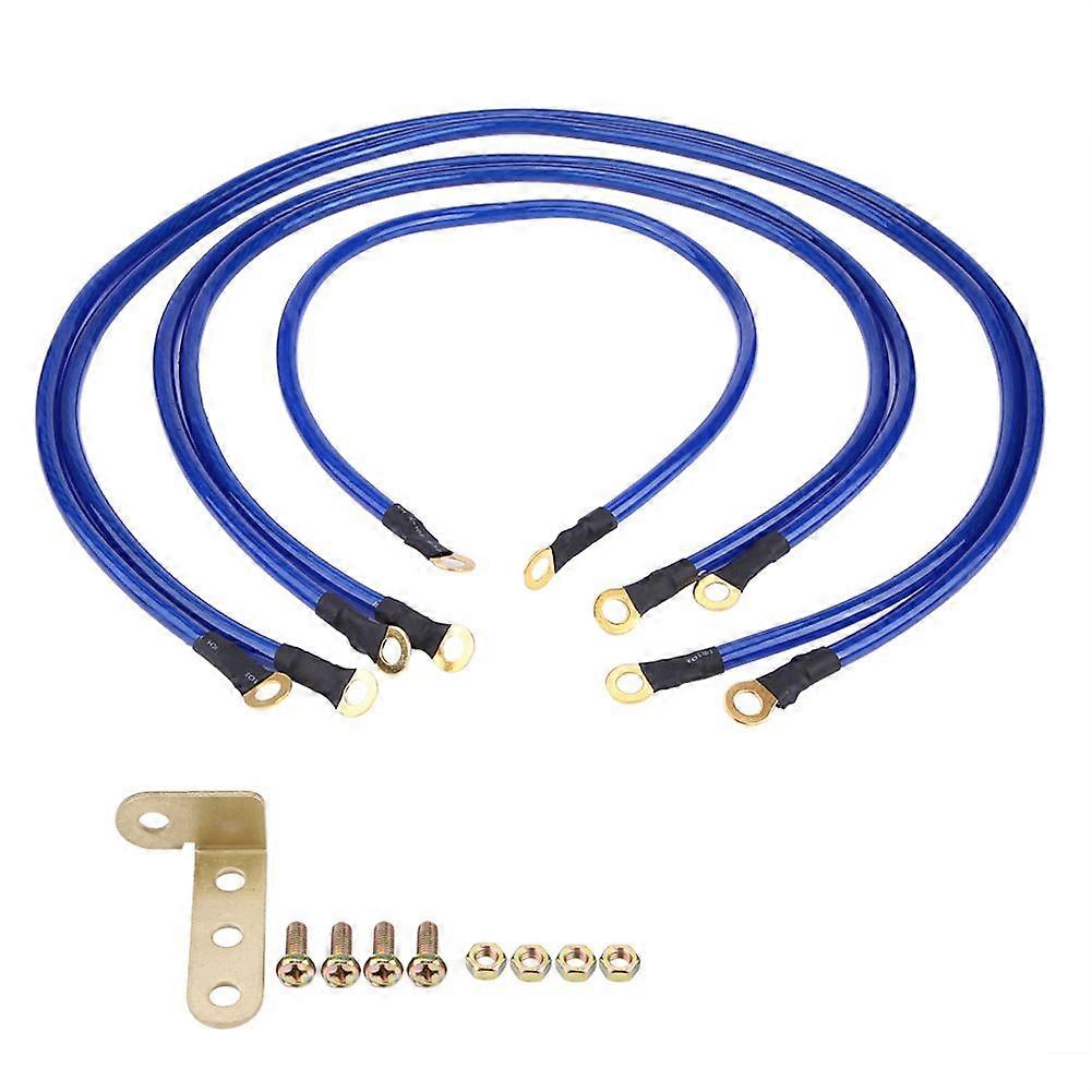 Universal 5-Point Auto Car Earth Cable System Ground Grounding Wire Kit
