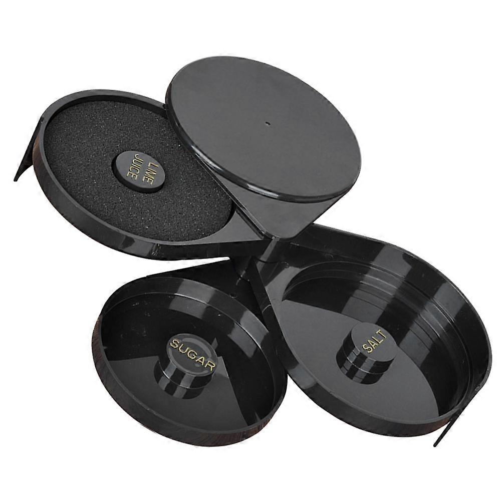 3 Tier Cocktail Seasoning Box for Juice and Bartending Tools Sugar and Salt Storage