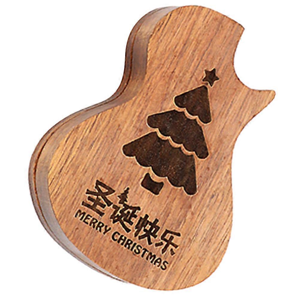 Creative Guitar Form Pick Container, Secure Pick Storage, Practical Solution