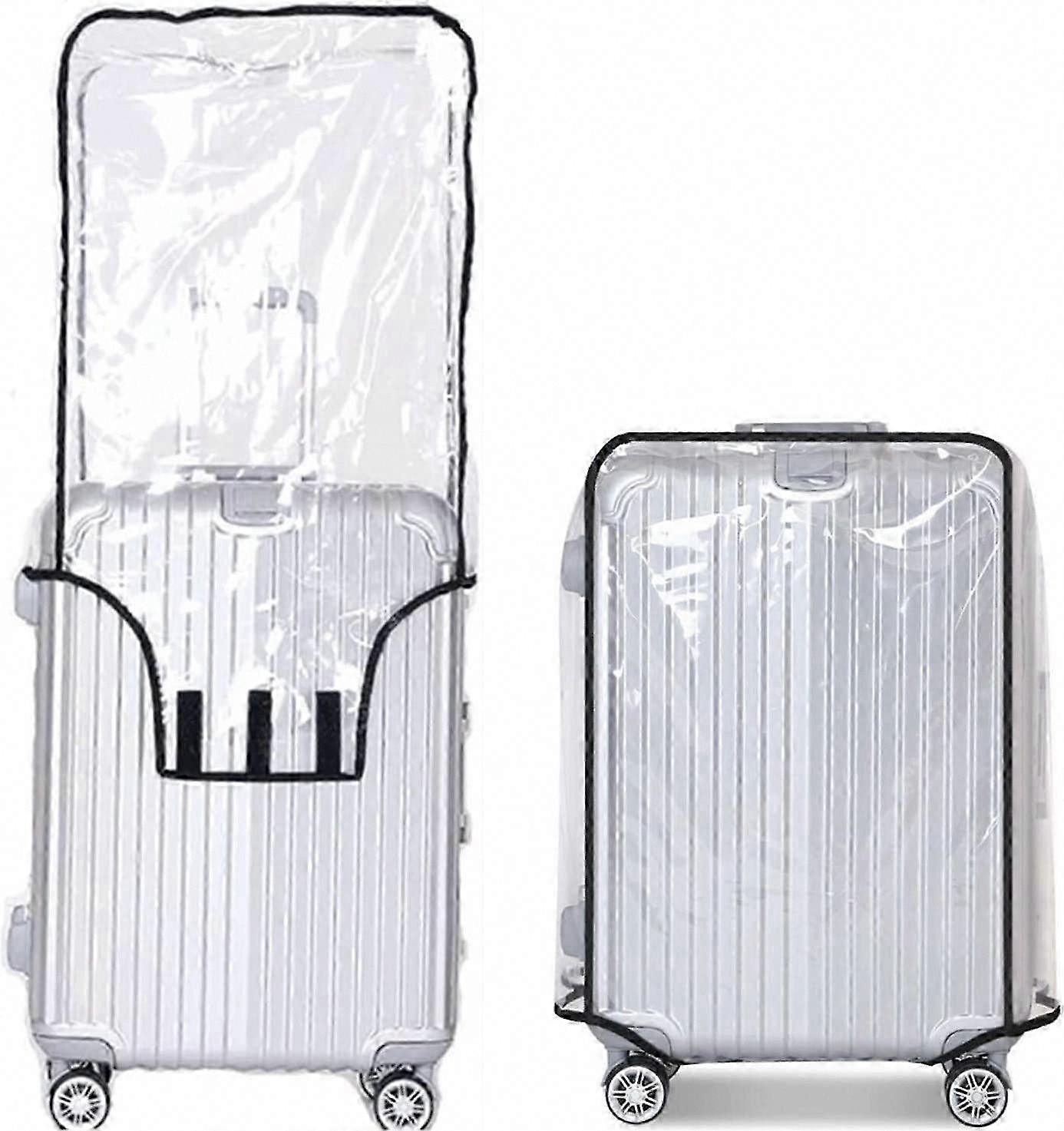 غطاء حقيبة واقي الأمتعة ، غطاء حقيبة PVC شفاف ، حقيبة سفر مقاومة للماء ، 28 بوصة