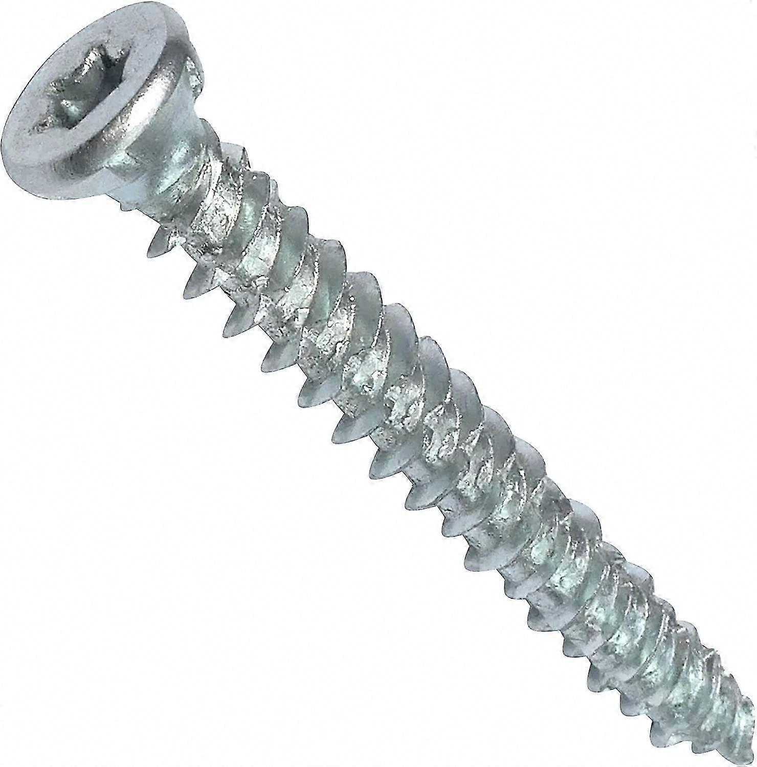 Set of 100 Direct anchoring screws for concrete 7.5x62mm conical countersunk head - with T30 star recess - direct fixing without dowel