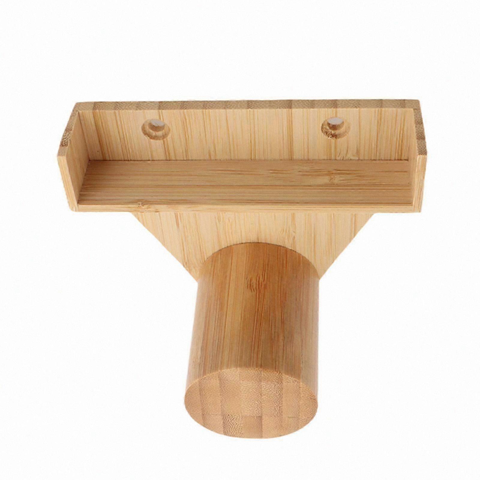 Wall-Mounted Pool Chalk Holder Rack for Billiards Accessories, Wooden Triangle Ball Storage Hanger