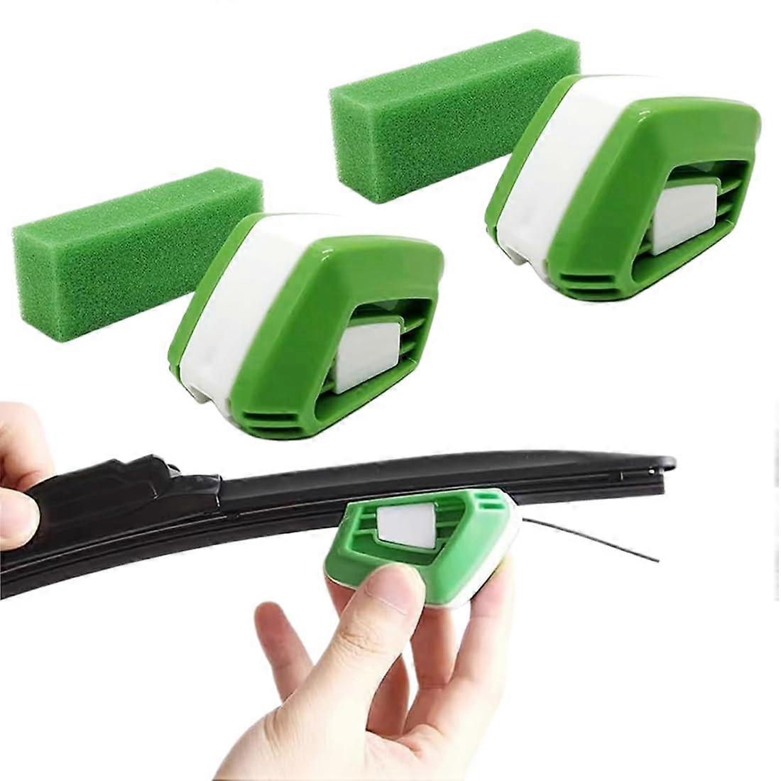 Windscreen Wiper Cutter Sharpener Set with 2 Cleaning Cloths for Car and SUV Wiper Blade Repair and Maintenance