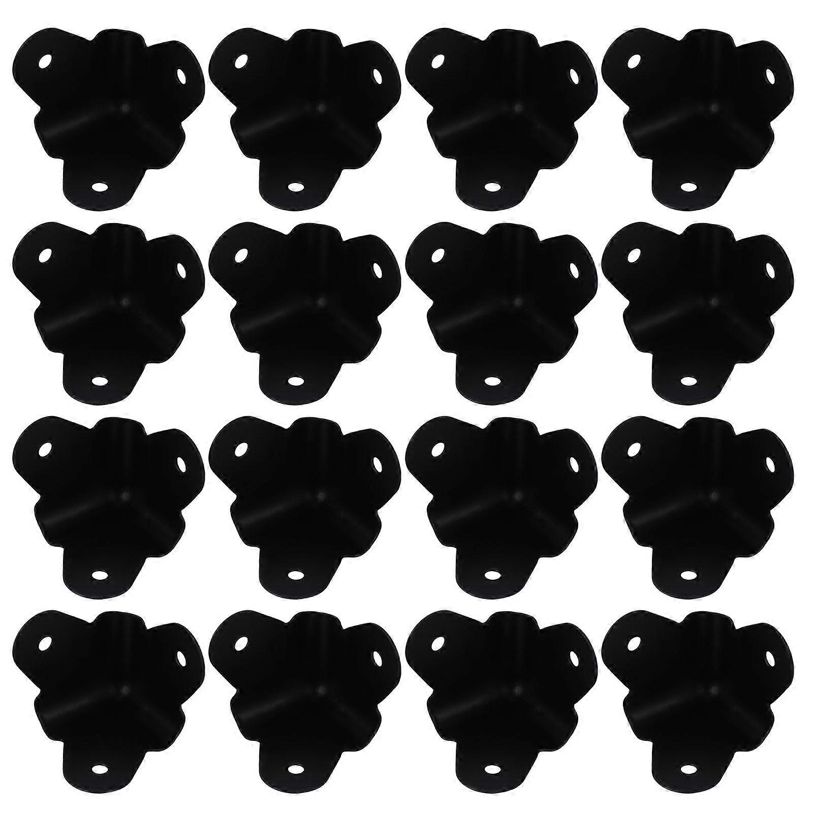 16pcs Rounded Metal Speaker Corner Protectors Durable Collision Guards for Amplifier Cabinets Sleek Finish for Sound Equipment Protection