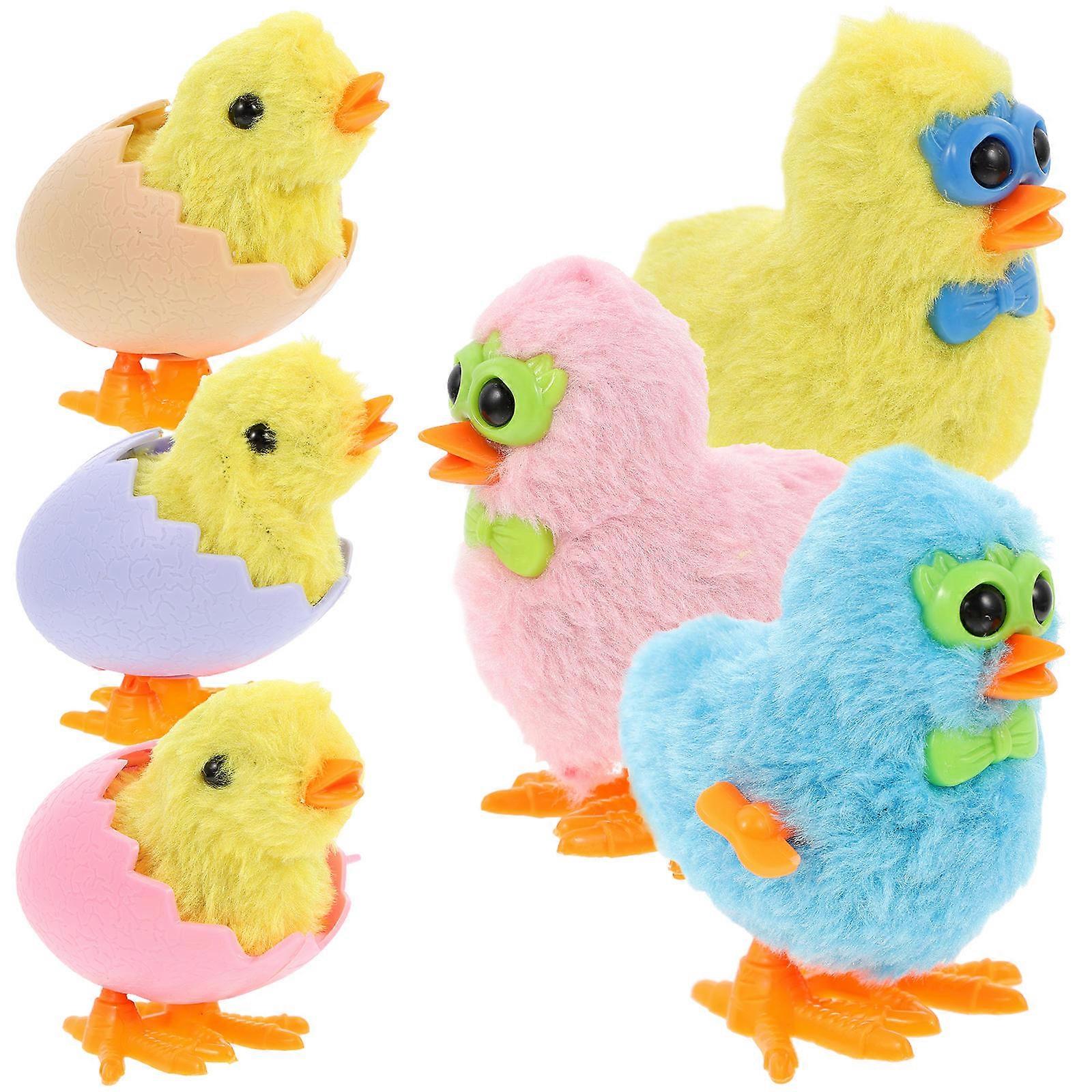 6pcs Wind Up Chickens for Playtime Fun, Walking Action & Party Bag Filling – Creative Design for Kids and Parent Interaction