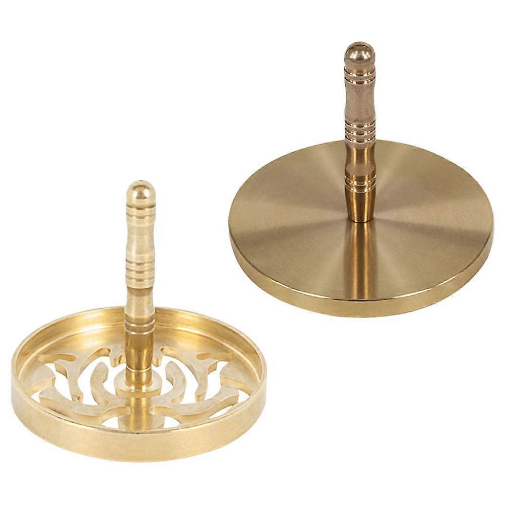Incense Ash Press Tool Vintage Mould Comfortable Handle Smooth Surface Easy Use Aromatherapy Tea Room Supply