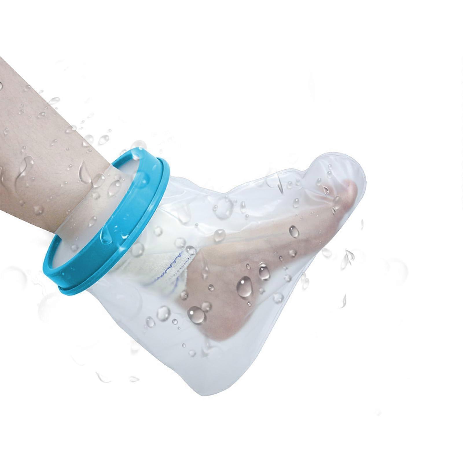 Shower Protection Foot Non-Slip Cast Protector for Showering Waterproof Adults Reusable Plaster Shield for Broken Toe
