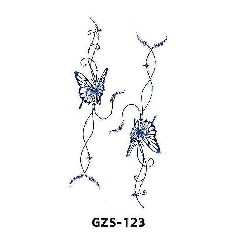 Realistic flower temporary tattoo - waterproof and long lasting