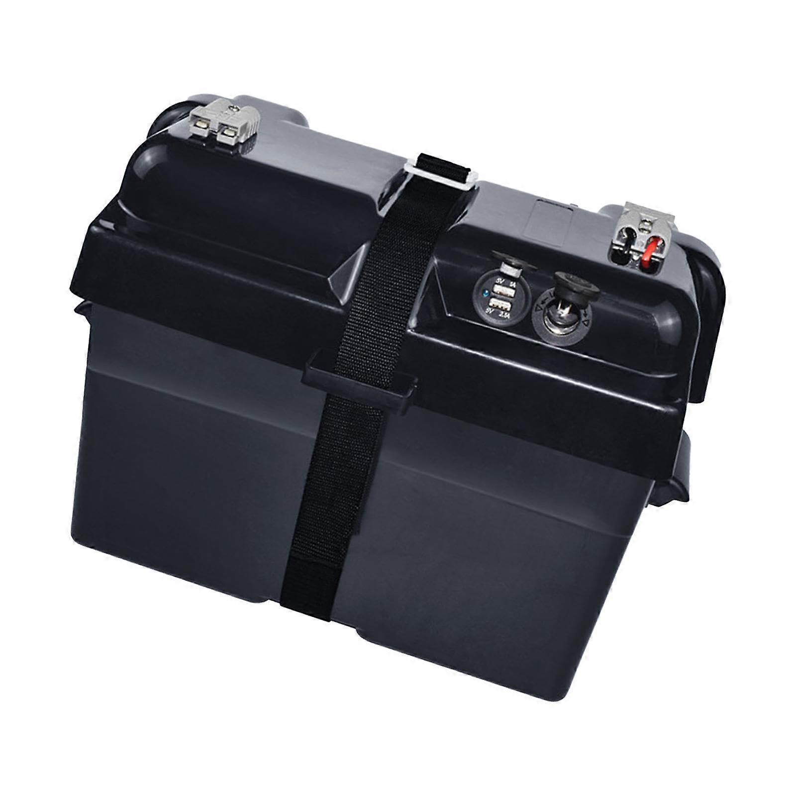 Portable battery container for vehicles and boats