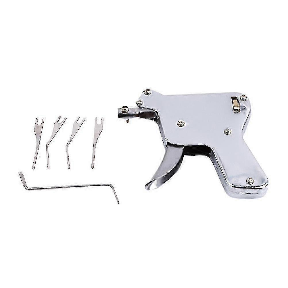 6 Pcs Key Repair Tool Strong Lock Pick Kit Unlocking Door Opener Bumps Broken Remove Auto Extractor Set silver