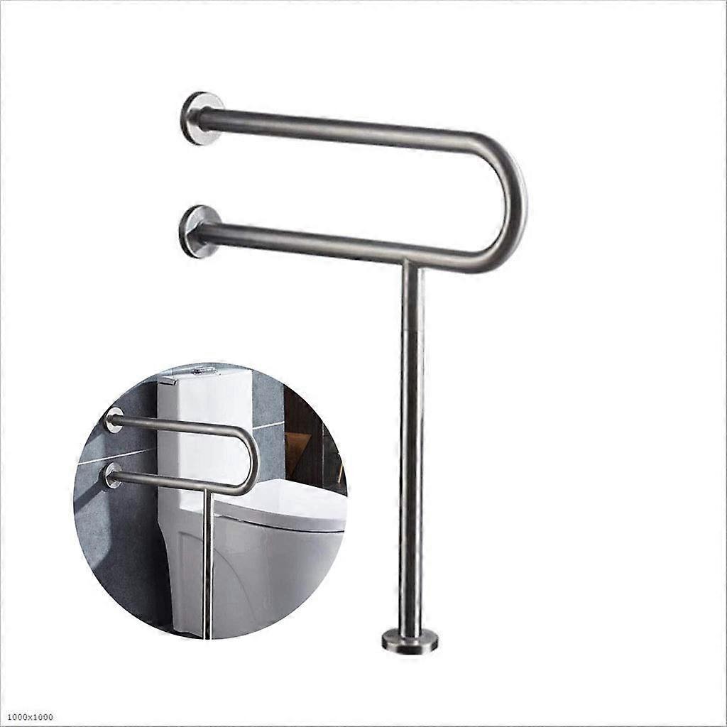 Bathroom Grab Bar, Adjustable Height U-Type Frame, Towel Rack, 60 cm