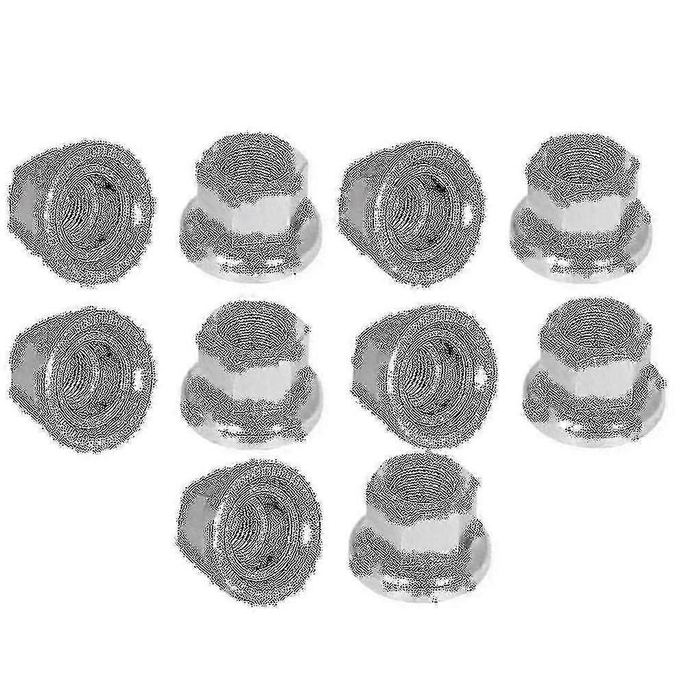 For 10 Pcs Bicycle Wheel Axle M10 Nut - For MTB Wheel Hub Bolt Screw