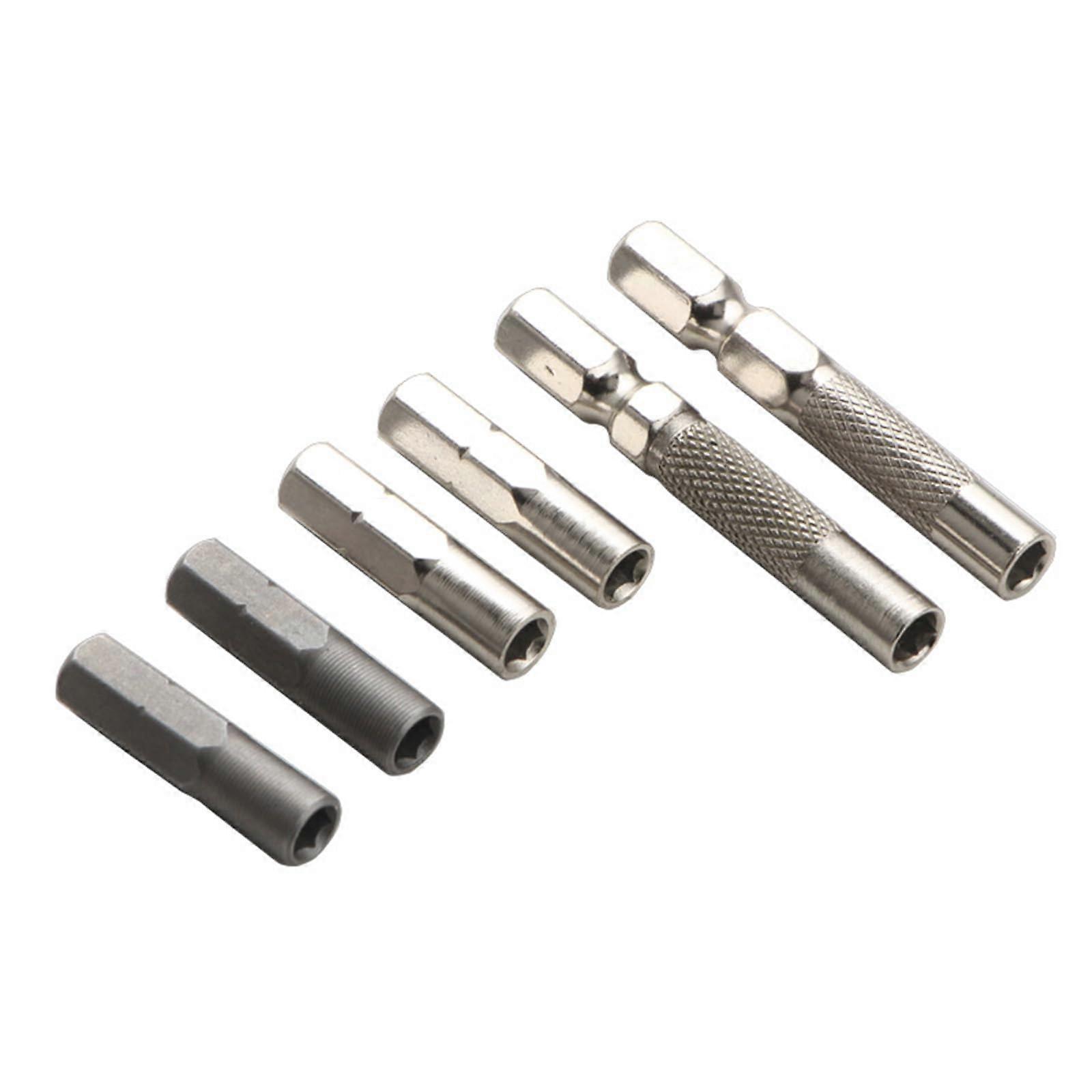 1/4 to 4 mm Screwdriver Adapter 6 Pieces 6 35 mm to 4 mm for Easy Conversion and Wide Application in