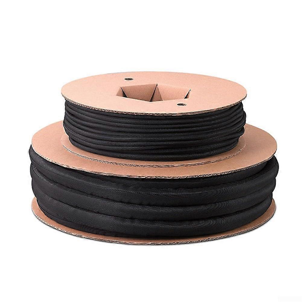 Cable Concealer For Wire Organization, Full Wire Coverage, Easy Cable Wrapping, Plastic Cable Cover Matte Black