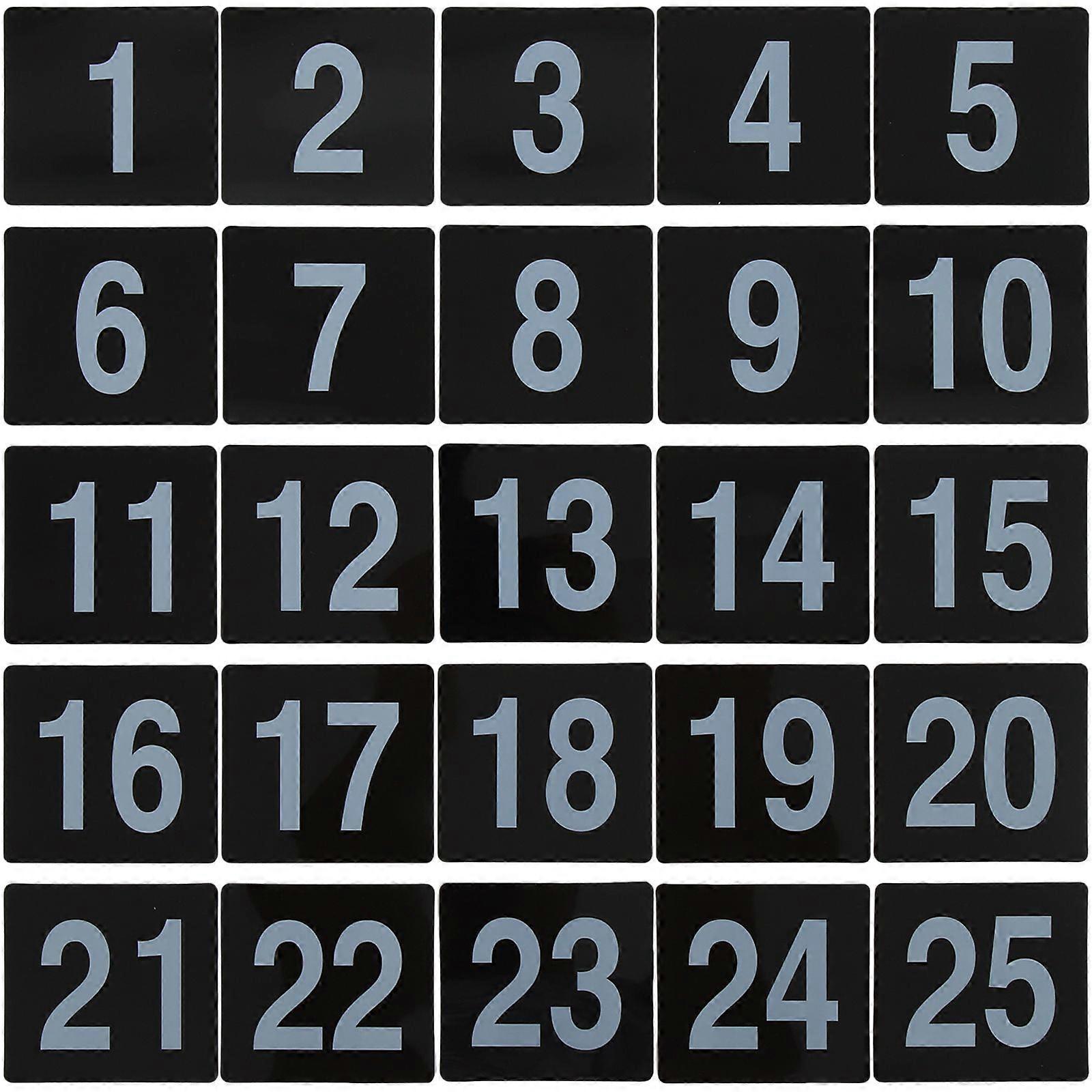 25Pcs Restaurant Table Numbers Tent Table Numbers Seating Reserved Signs for Guests