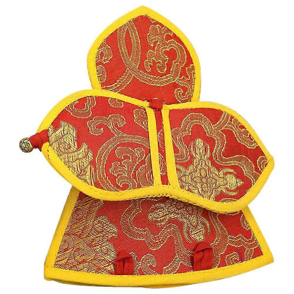 Vajra Bell Storage Bag Delicate Exquisite Pattern Nepal Style Vajra Bell Pouch