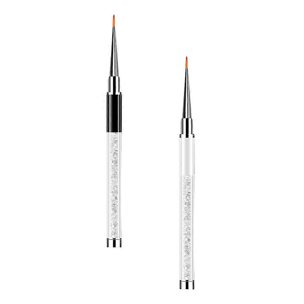 Manicure Gel Pen Nail Styling Tools Nail Art Creation Abs Assorted Color for Nail Drawing 2Set