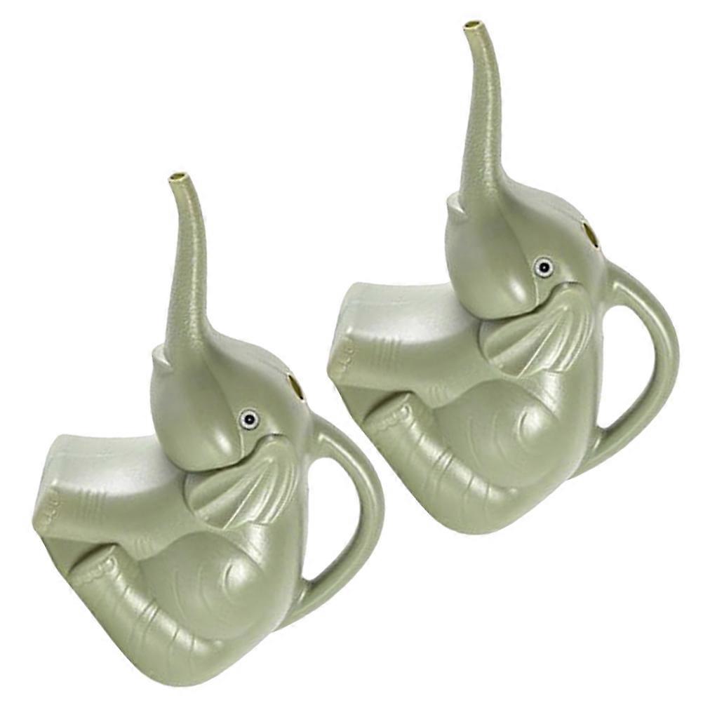 Watering Can Gardening Tools Light Green Plastic Pp Material for Large Water Capacity 2Set