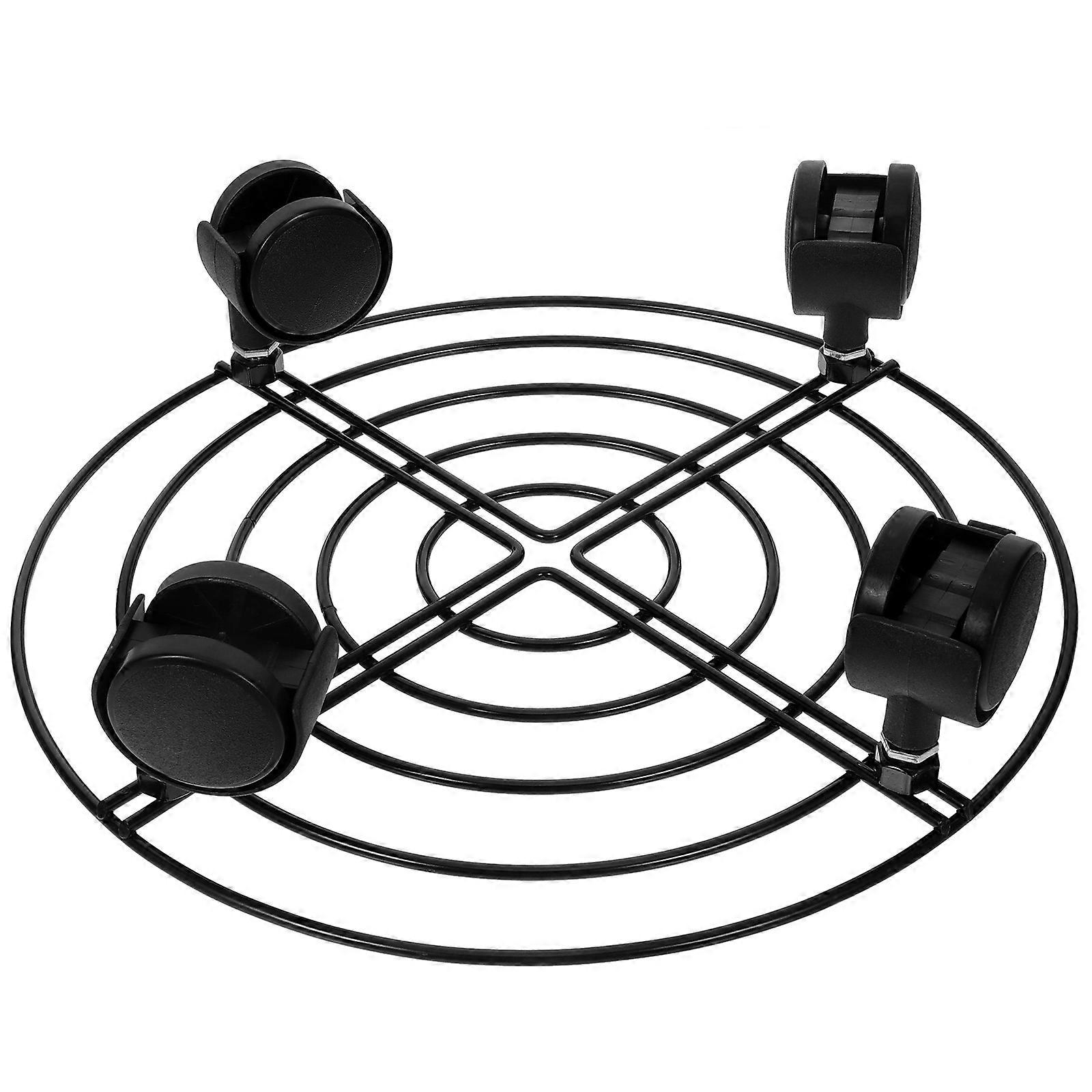 Tank Tray with Wheels Movable Cylinder Base Gas Tank Shelf Dolly for Cylinder Consignment and Fixed Storage 27cm