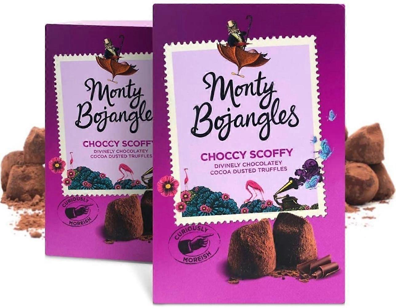 Monty Bojangles MB Choccy Scoffy Cocoa Dusted Truffles Gift Carton 200g - 2 Pack
