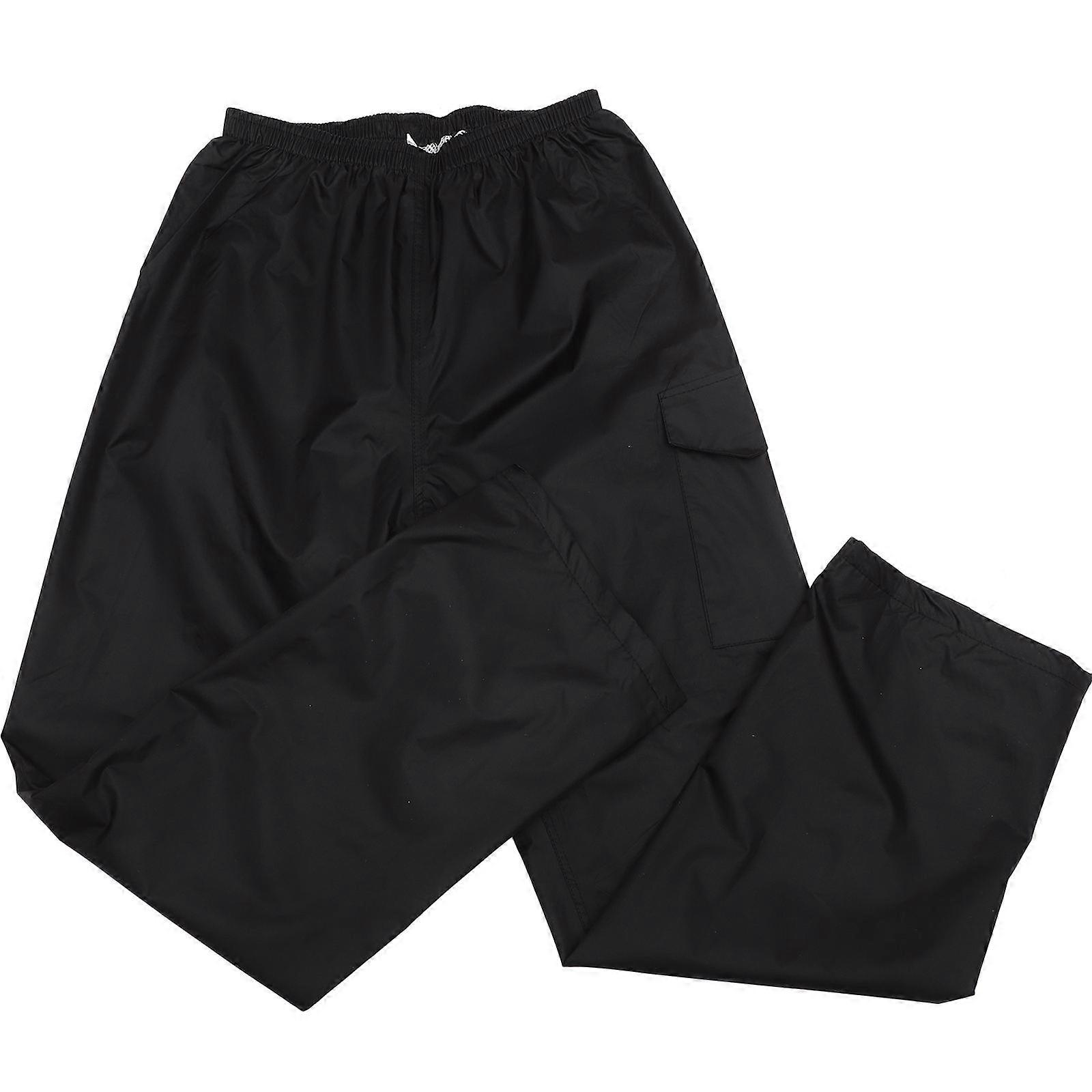Rain-Proof Pants Breathable Pants for Adult Outdoor Use Black