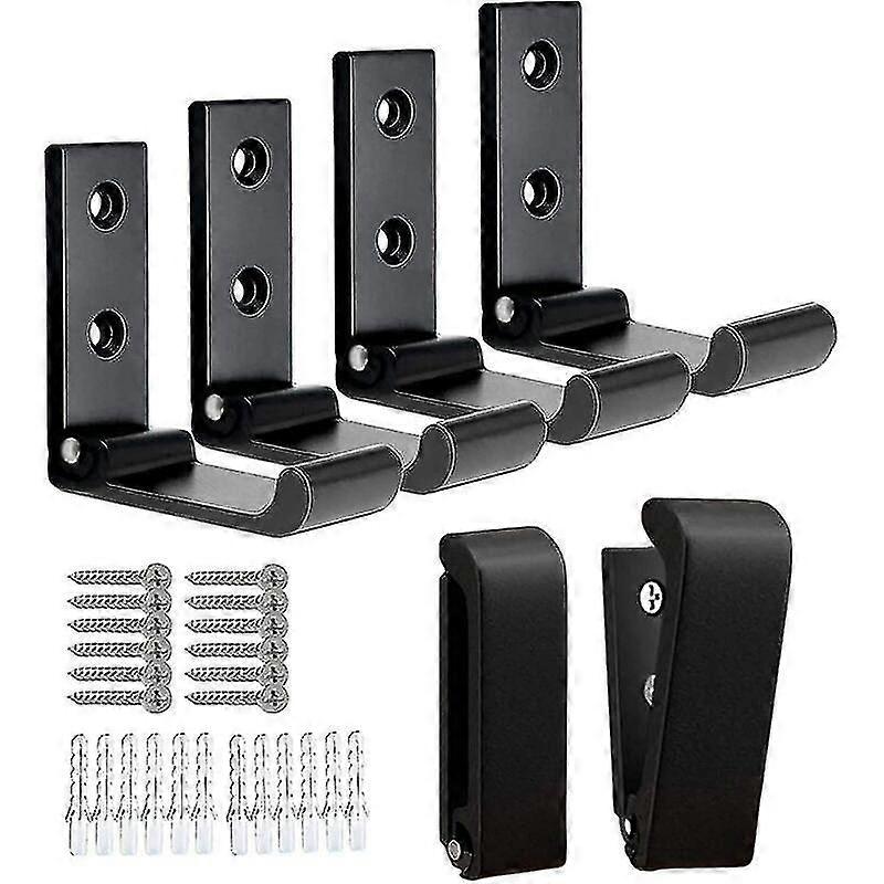 خطافات الحمام خطافات حائط قابلة للطي 6 قطع خطافات الحائط الأسود لتعليق خطافات قابلة للطي من الألومنيوم المقاوم للصدأ لتعليق خطافات الحائط لجدار خطافات الحمام؟