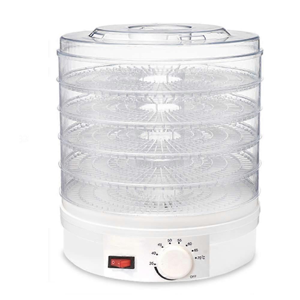 Food Dehydrator For Fruits, Vegetables And Jerky Compact Household Drying Machine, Preserves Nutrition, White