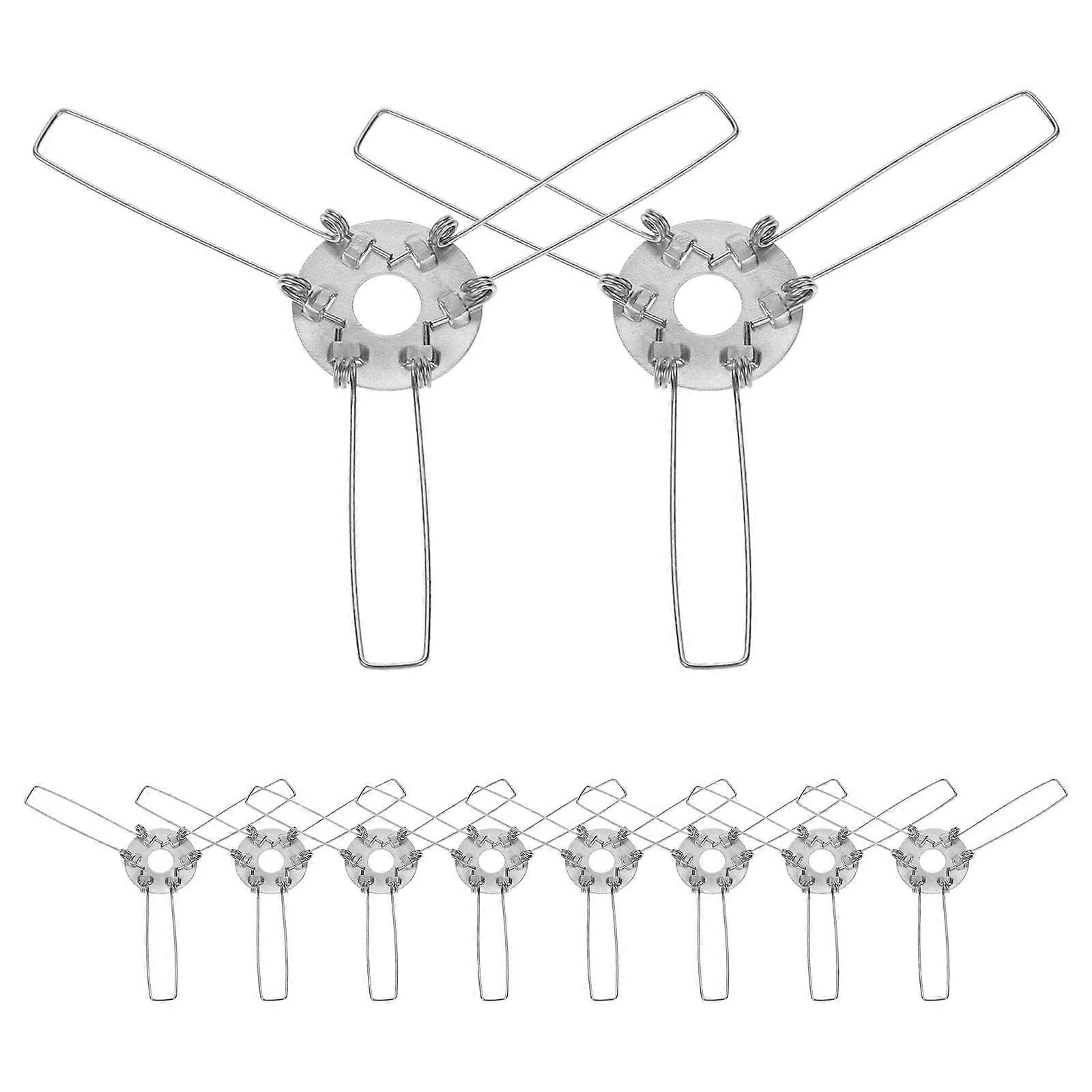 10 st lampskärmadaptrar lampskärmklämmor lampskärmsfixatorer lampskärmsfjäderadapter