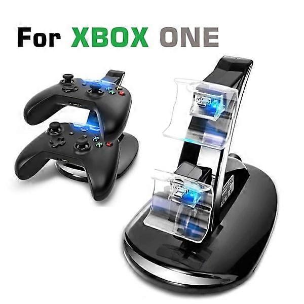 LED Charging Station with Dual Fast Charging Docks for Xbox One / Xbox One S