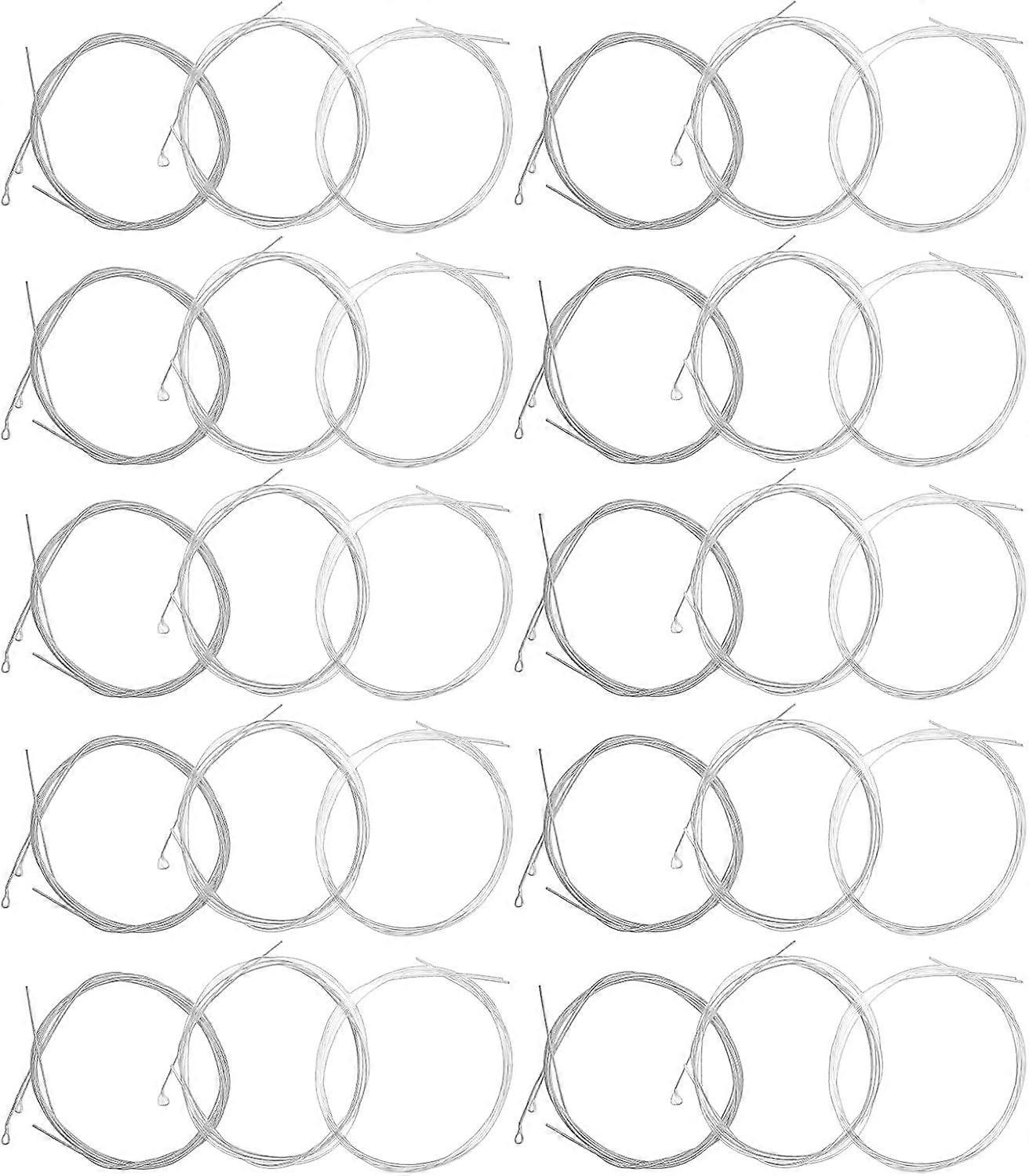 5 Sets of 6 String Guitar Strings Replacement Nylon String with Small Ball Ends