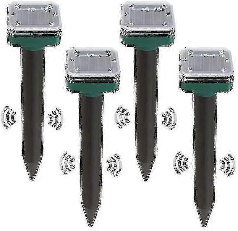 4 قطع الشمسية ثعبان طارد للفي الهواء الطلق، ثعبان مبيد بالموجات فوق الصوتية الشمسية، ثعبان بعيدا طارد للخارجية Tw