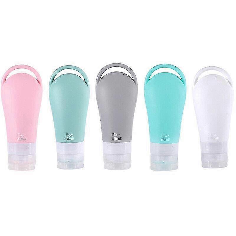 Silicone Bottles Travel Cosmetics Portable Container Shampoo Lotion...