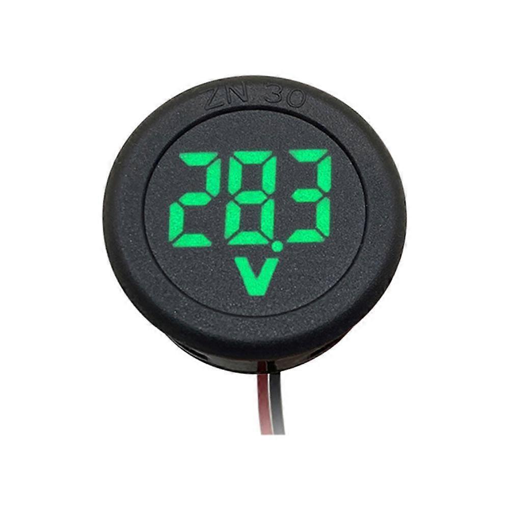 LED Voltmeter for 4-100V, Compact Design with Reverse Protection, Easy Installation & Clear 3-Digit Display!