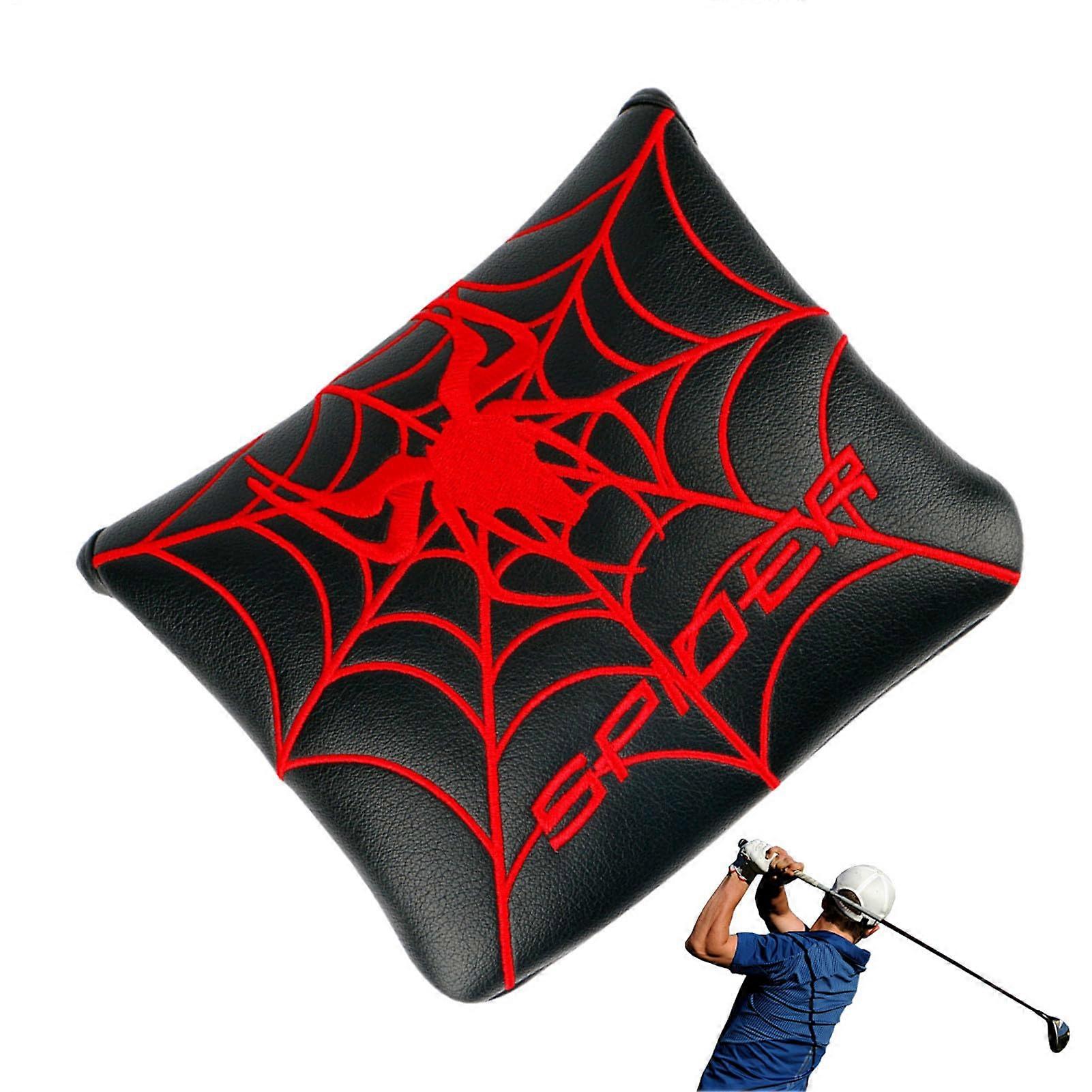 Putter Head Cover Mallet Spider Square Design With Magnetic Closure Durable Head Cover For Men And Women Golf Course Use