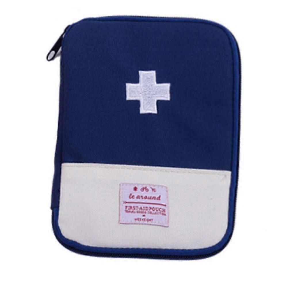 Wheelchair First Aid Kit, Portable Home Emergency Medical Bag, Multi-Function Small Medicine Storage, Blue